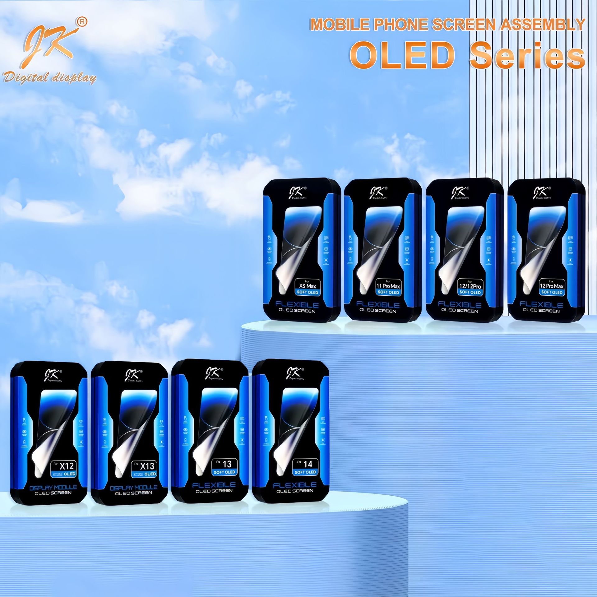 JK Is Suitable for Apple X Screen iPhone11 12Pro xsmax XR 11Promax Screen Assembly Lcd