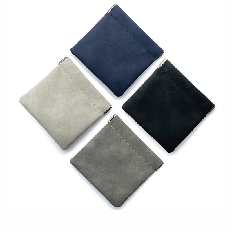 Сумка для наушников с пружинным механизмом, кожаный чехол для хранения кабеля, сумка для игрушек, сумка с пружинным замком, самозакрывающийся монетник