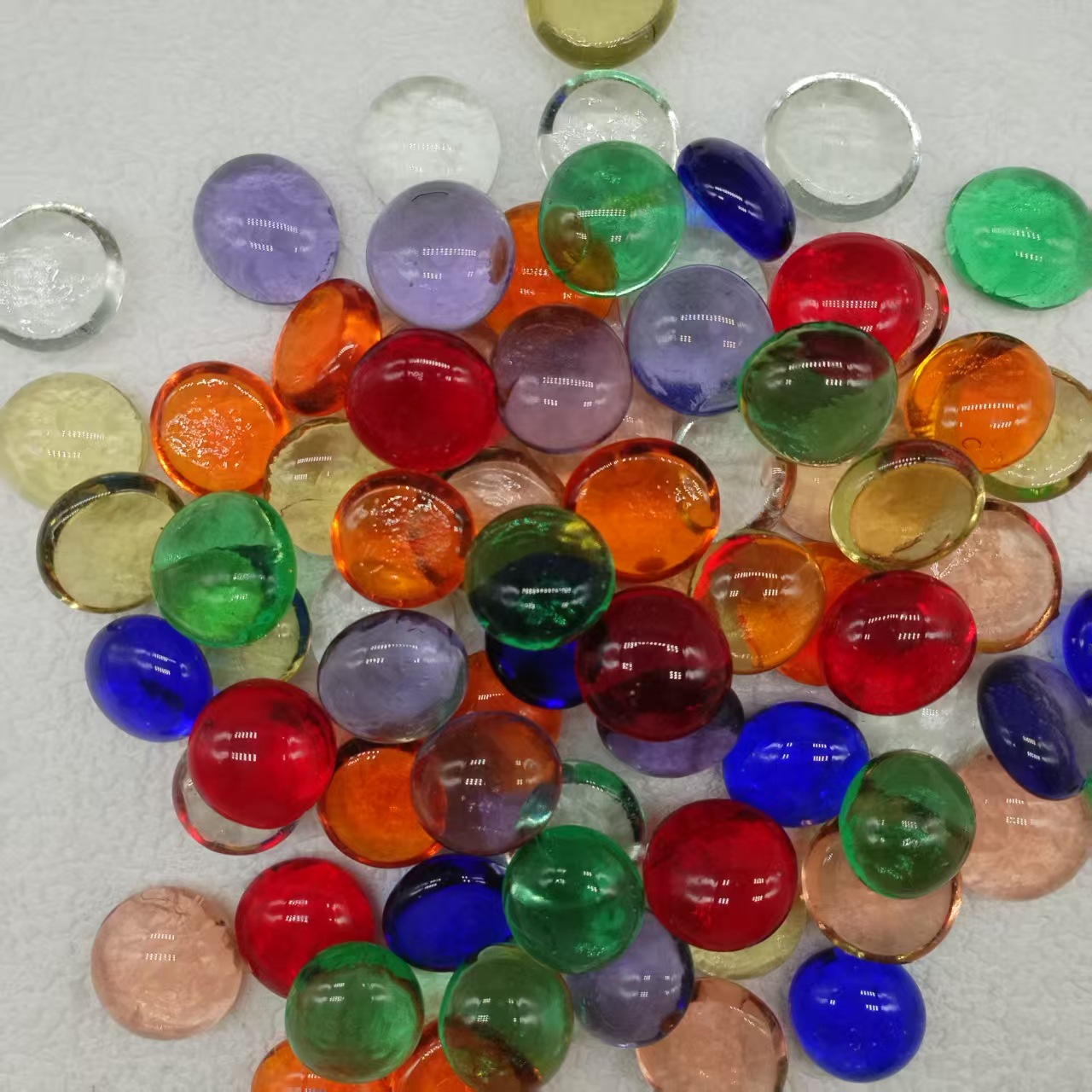 Colored Glass Marbles 14mm 16mm 19mm 25mm Glass Balls for Game Machines and Checkers, Solid Glass Beads