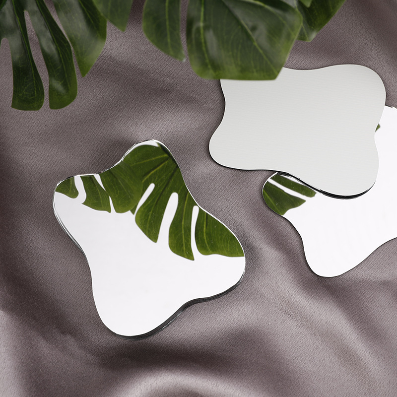 Korean ins Same Style Irregular Mirror Student Bedroom Dormitory Desktop Makeup Room Simple Makeup Mirror