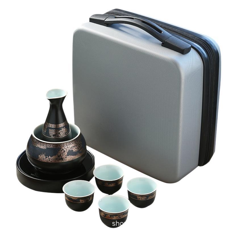 Ceramic Wine Boiler Electric Ceramic Stove Constant Temperature Pad Wine Warmer suit Yellow Wine Decanter Wholesale Support Generation