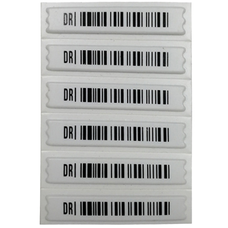 Supermarket anti-theft magnetic strip stickers DR acoustic magnetic soft label alarm stickers 58k anti-theft bar code stickers anti-theft magnetic strip stickers