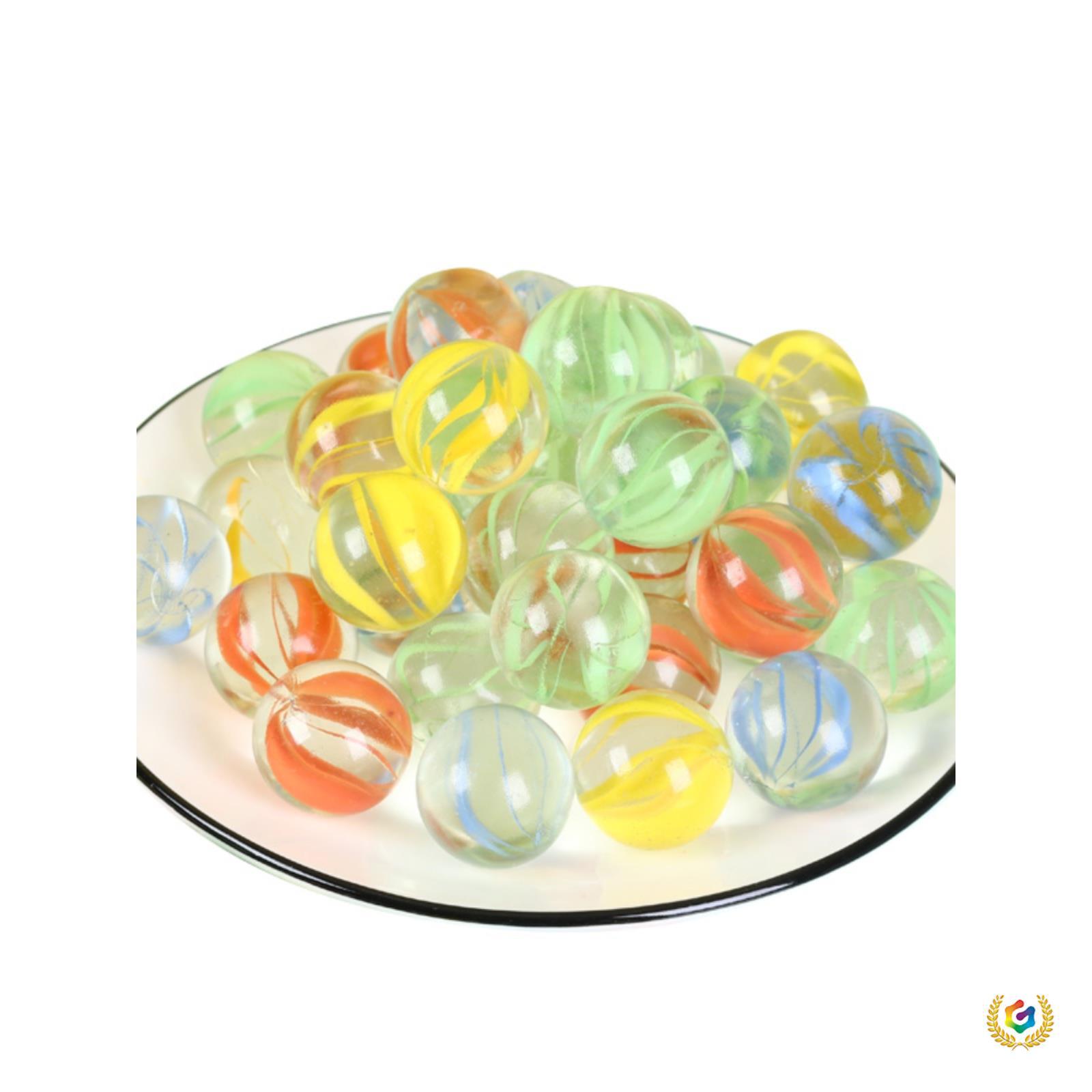 ✅ 14mm Colorfuled Glass Ball Marbles 25mm Large Glass Beads Kidsren's Game Machine Fish Tank Decoration Crystal