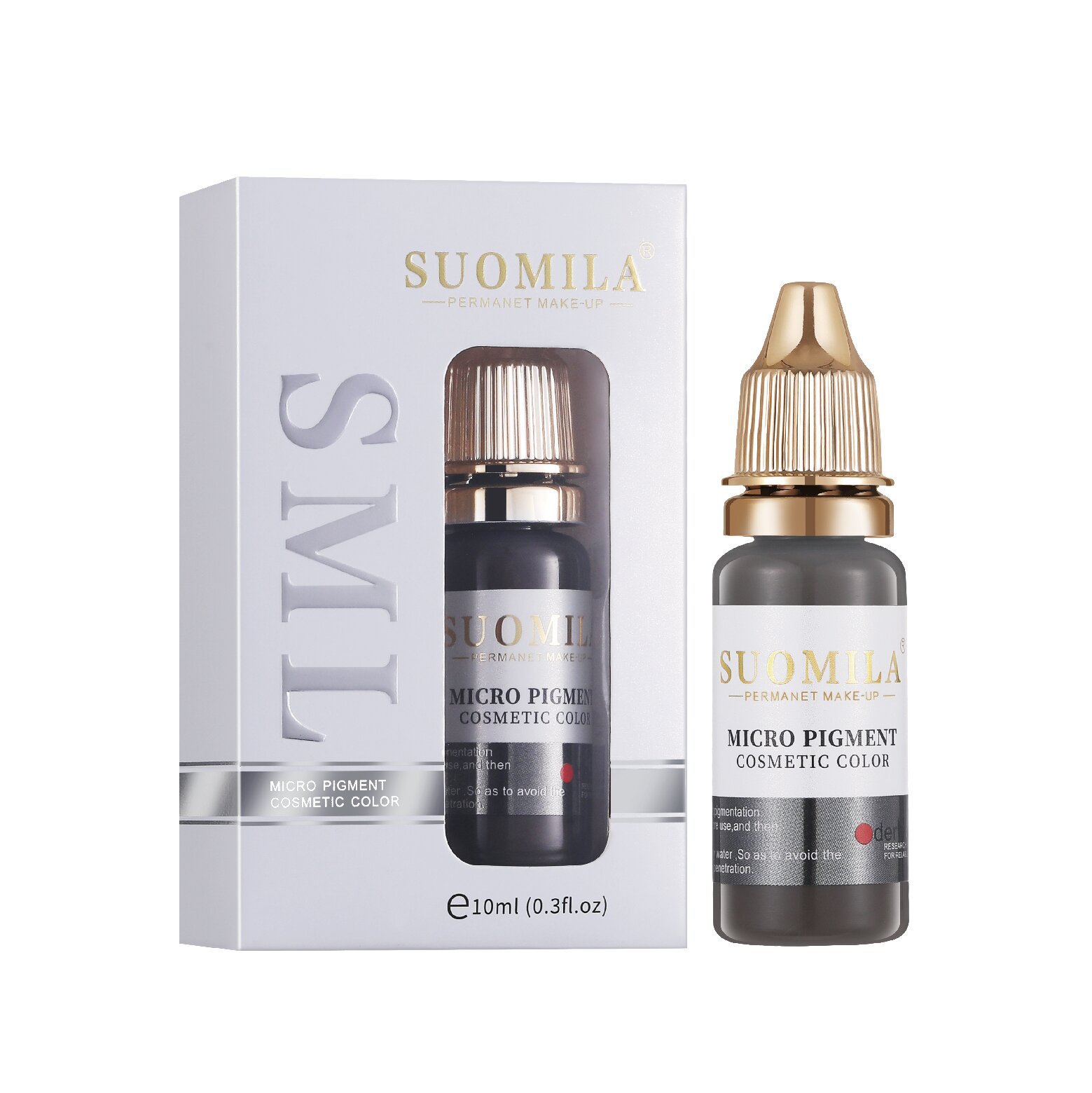 10ml foreign trade SUOMILA German plant embroidery pigment semi-permanent fog eyebrow eye line floating lip eyebrow color milk