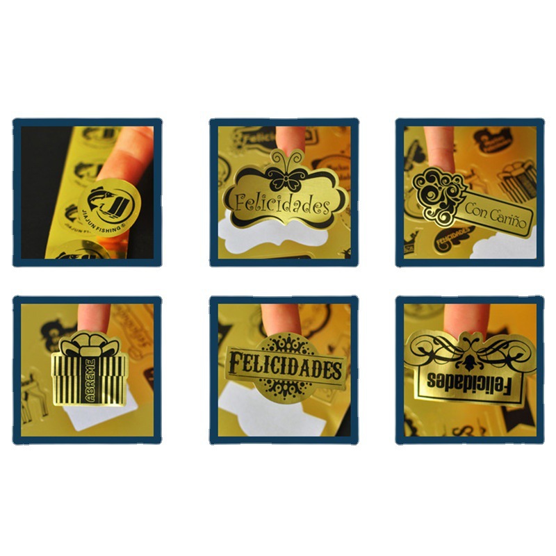 Manufacturer Self-adhesive Sticker Label Production Colorful Cartoon PVC Printing Transparent Food Sealing Sticker Customization