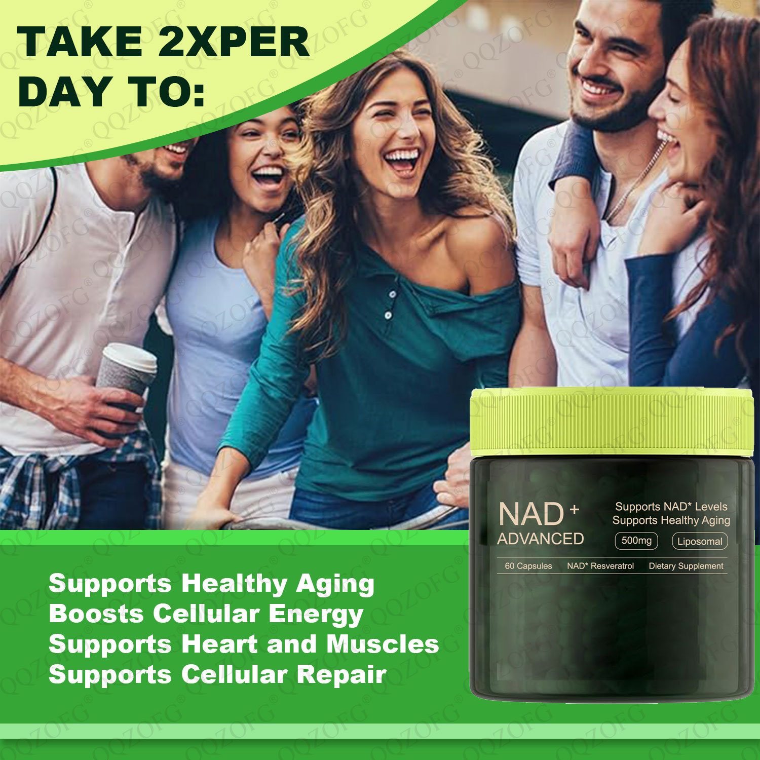 Spot Cross-Border Supply of 60 Nad+ Capsules Nad+ Capsules Factory Processing Customized Oem