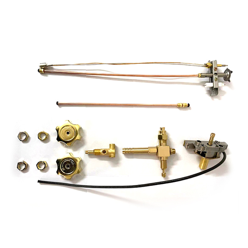 Medium-voltage double valve with extinguishing and maintaining commercial burners electronic ignition assembly gas stove switch flameout protection valve body