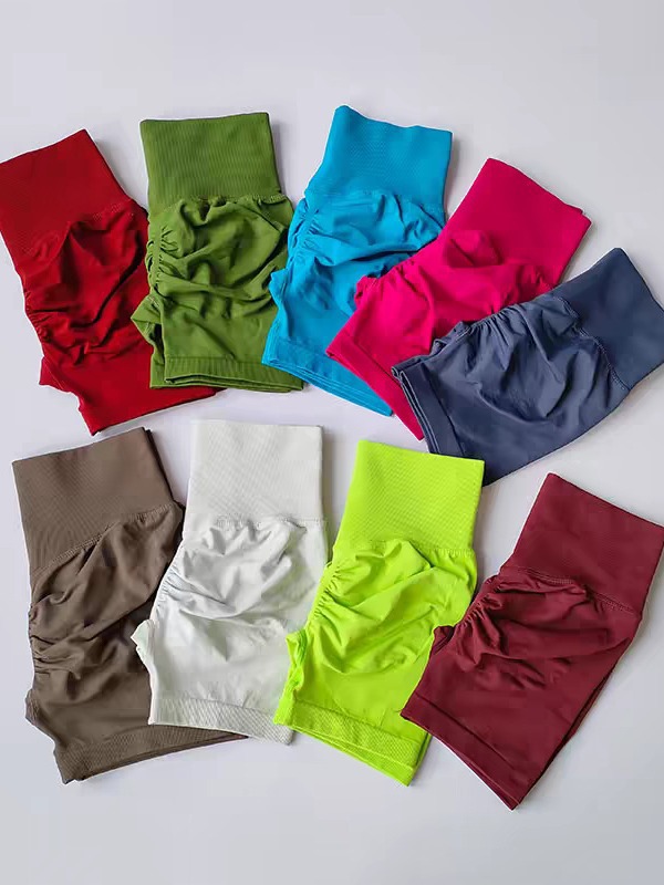 European and American Peach-Shaped Butt-Lifting Sports Shorts, High-Waisted, Tummy Control, Slimming, Running Training, Quick-Drying Yoga Three-Quarter Leggings