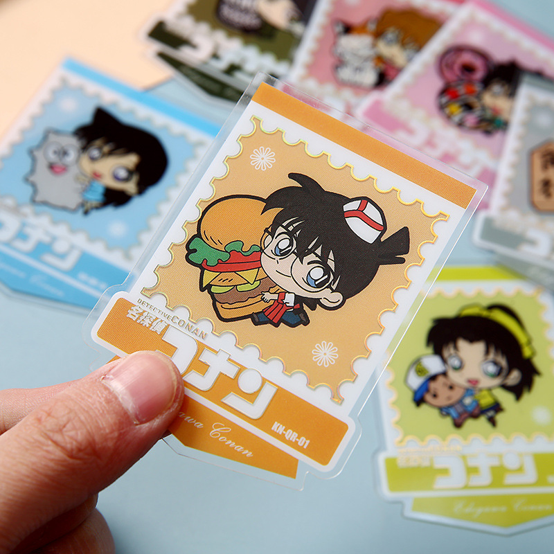 Colorful Acrylic Stamps Anime Peripheral Gift PVC Anime Small Card Customized Anime HD Acrylic Card