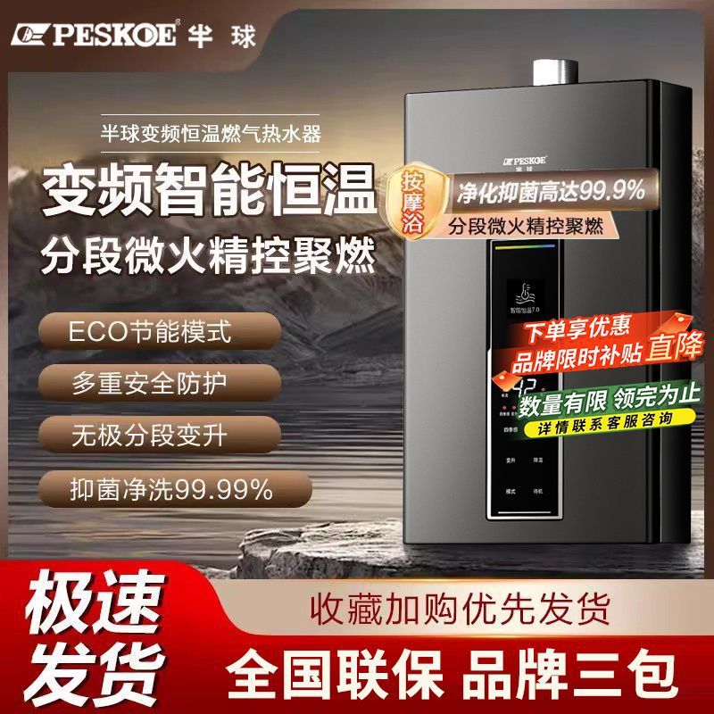 Gas Water Heater Household Servo Constant Temperature Instant Heating Bathroom Antifreeze Natural Gas Liquefied Gas Energy Saving [Manufacturer]