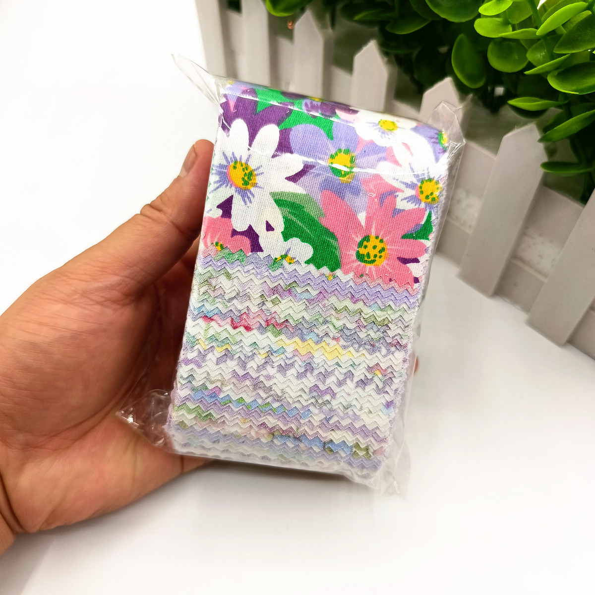 40 Pieces of Purple Cross-Border Export Quilted Patchwork Strips Quilt Strips Material Package