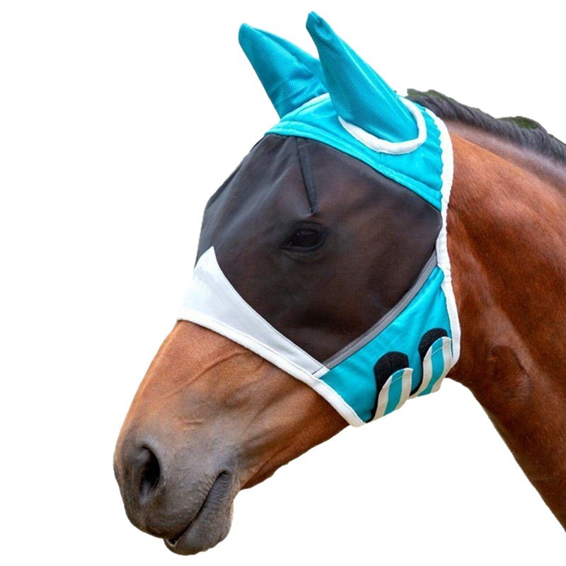 New Velcro Horse Hood, Horse Mask, Anti-Mosquito, Fly Protection, Horse Eye Cover, Equestrian Supplies