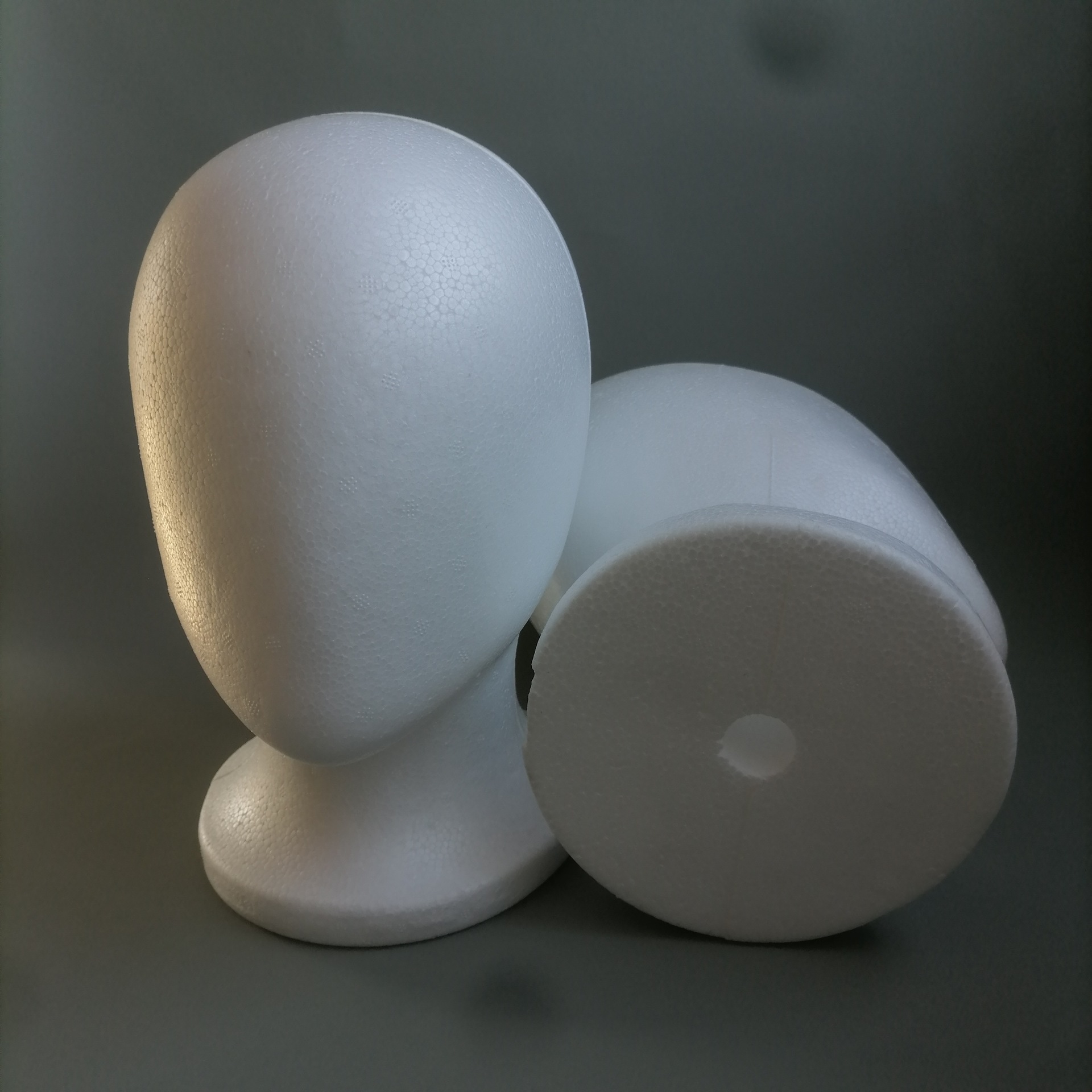 Foam Head Mold White Faceless Hair Girl Wig Package Hair Trimming Model Head Cos Wig Display Dummy Head Model Female