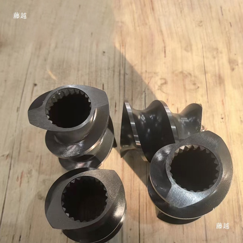 35 Machine Double Screw Granulator Large Lead Deep Groove Thread Sleeve Sk Thread Element Thread Block Screw Mandrel