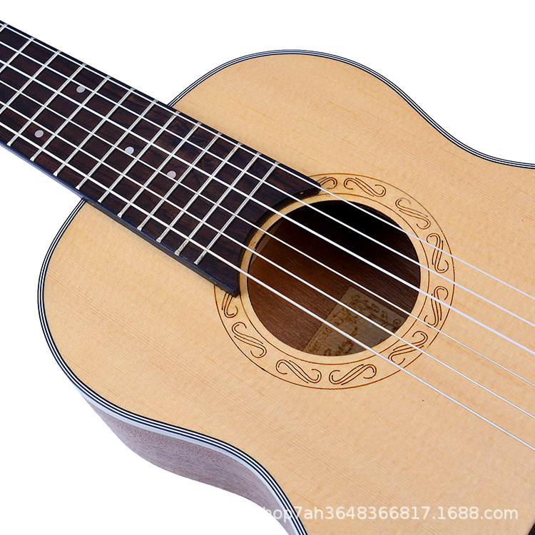 30 inch Ukulele ukulele barrel 6 string spruce sand billy wood matte ukulele factory supply