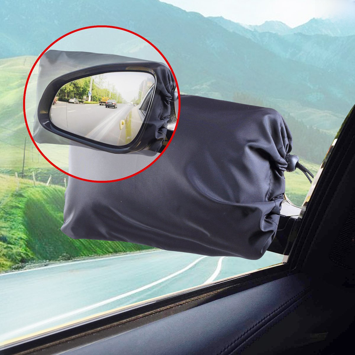 Amazon Car Rearview mirror cover manufacturers wholesale waterproof universal car snow cover snow and rain rearview mirror