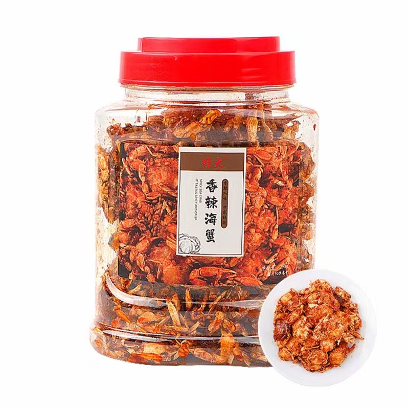 Острые морепродукты в банке хрустящие закуски