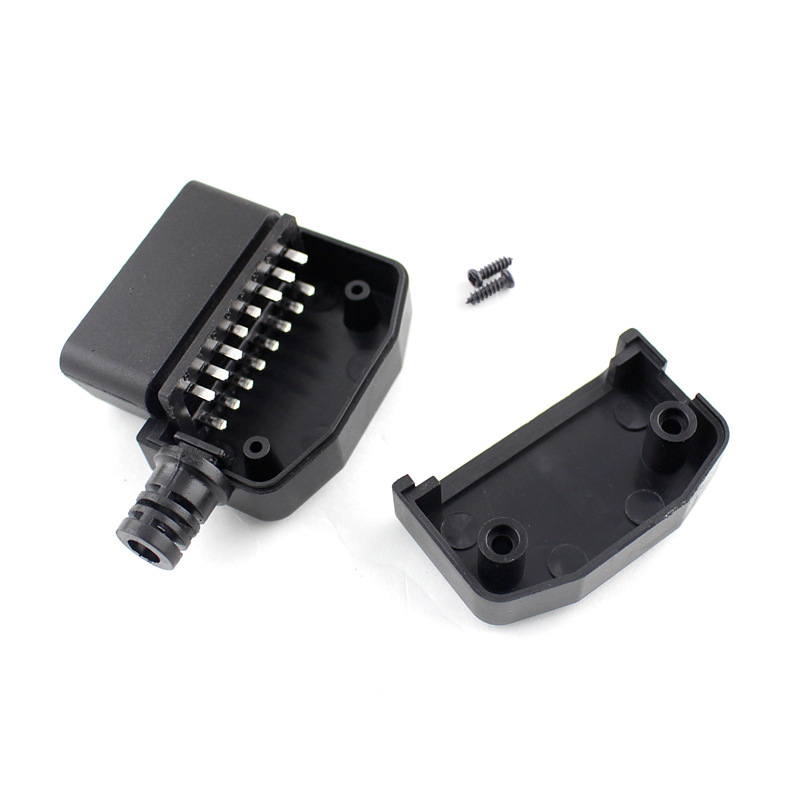 Supply OBD plug J1962M car male connector OBD2 connector plug shell wire card screw