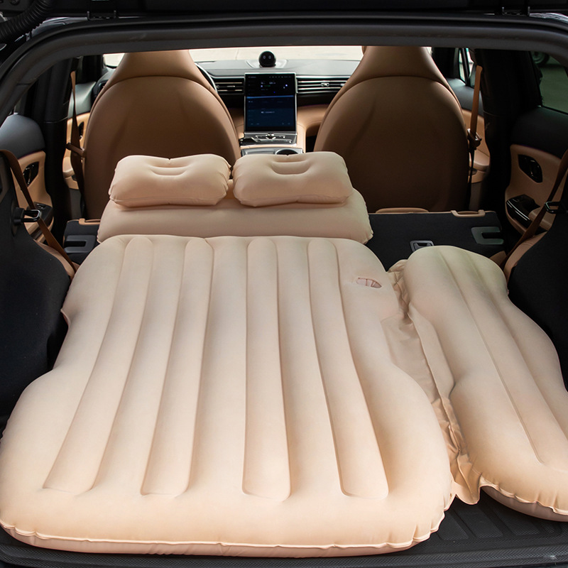 Car Inflatable Mattress SUV Car Rear Travel Bed Children's Sleeping Car Folding Air Bed Car Supplies