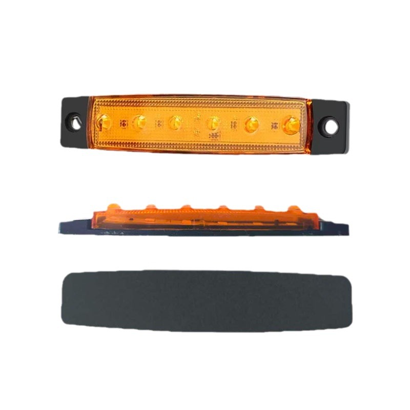 Factory supply truck 6LED side light 12v waterproof truck side light strip light 24v signal light turn signal light universal