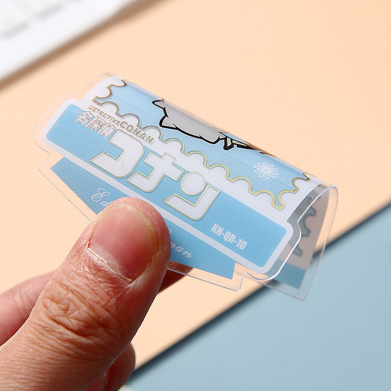 Colorful Acrylic Stamps Anime Peripheral Gift PVC Anime Small Card Customized Anime HD Acrylic Card