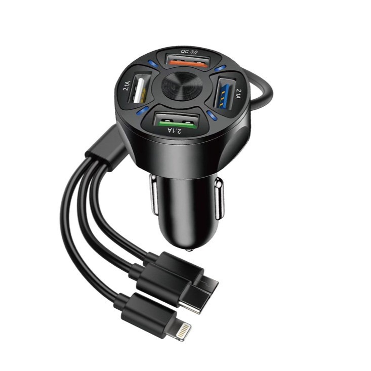 Q7 cross-border e-commerce manufacturers car Bluetooth MP3 player hands-free call voice broadcast PD fast charging USB flash disk