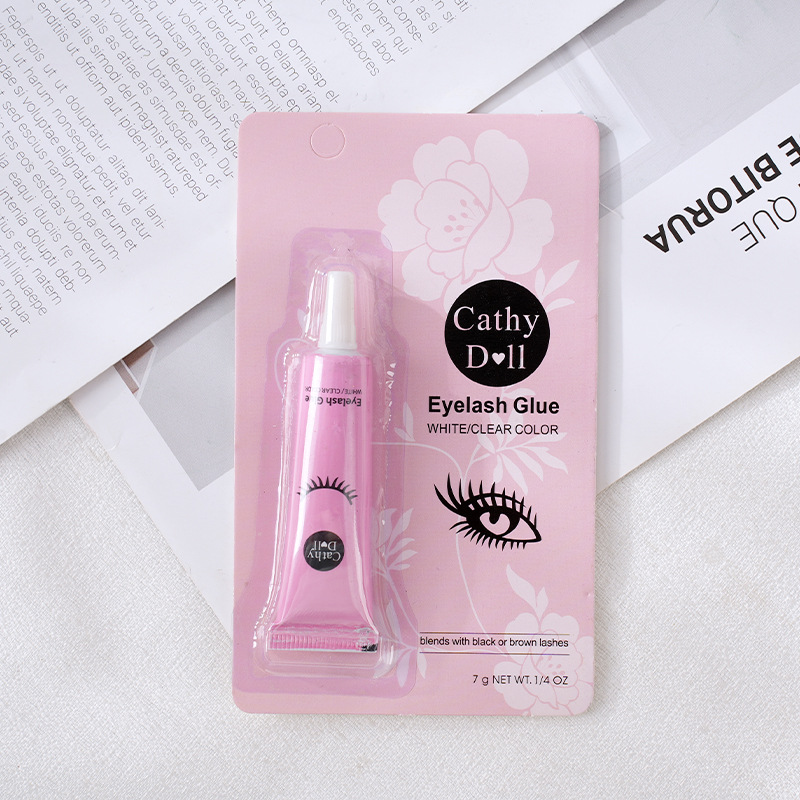 cathy pink eyelash glue 5g quick-drying styling durable independent packaging false eyelash glue source factory