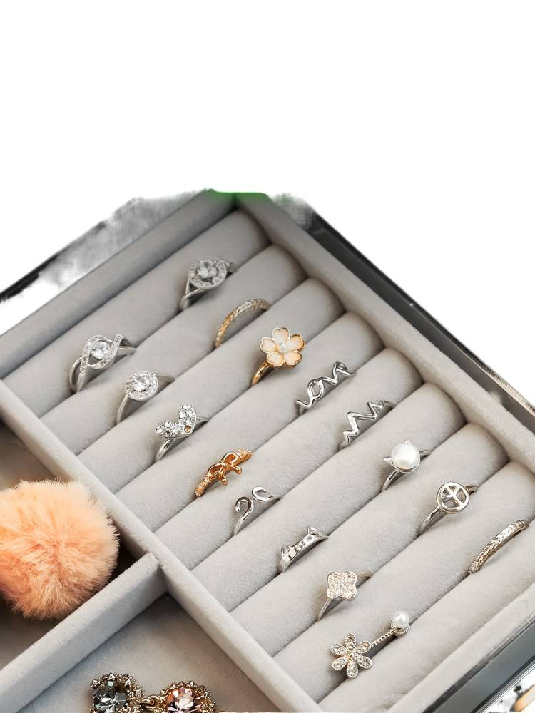 New Acrylic Jewelry Box Storage Box Drawer-Type High-End Light Luxury Hand Jewelry Necklace Ring Earrings Nail Artifact