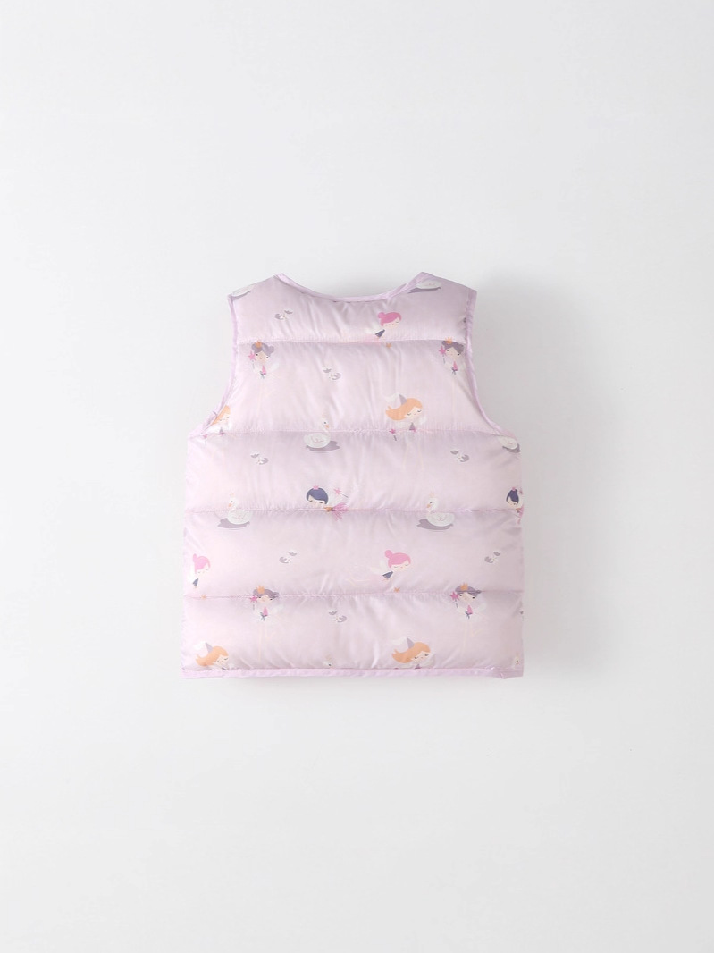 2025 New Autumn and Winter 90 White Duck down Baby Thermal Vest for Small and Medium-Sized Children, Male and Female Babies, Light and Thin down Vest