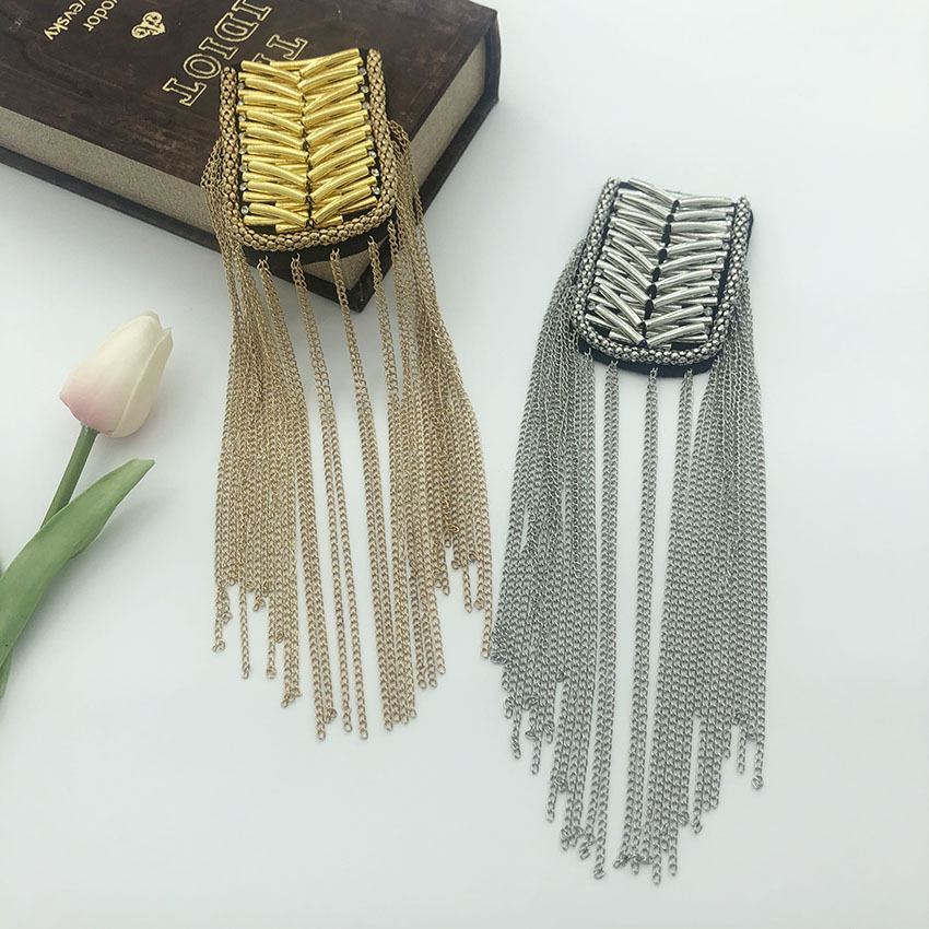 Браслет модный медный трубчатый подъемный цепной эполет различные стили обработка одежды эполет производитель