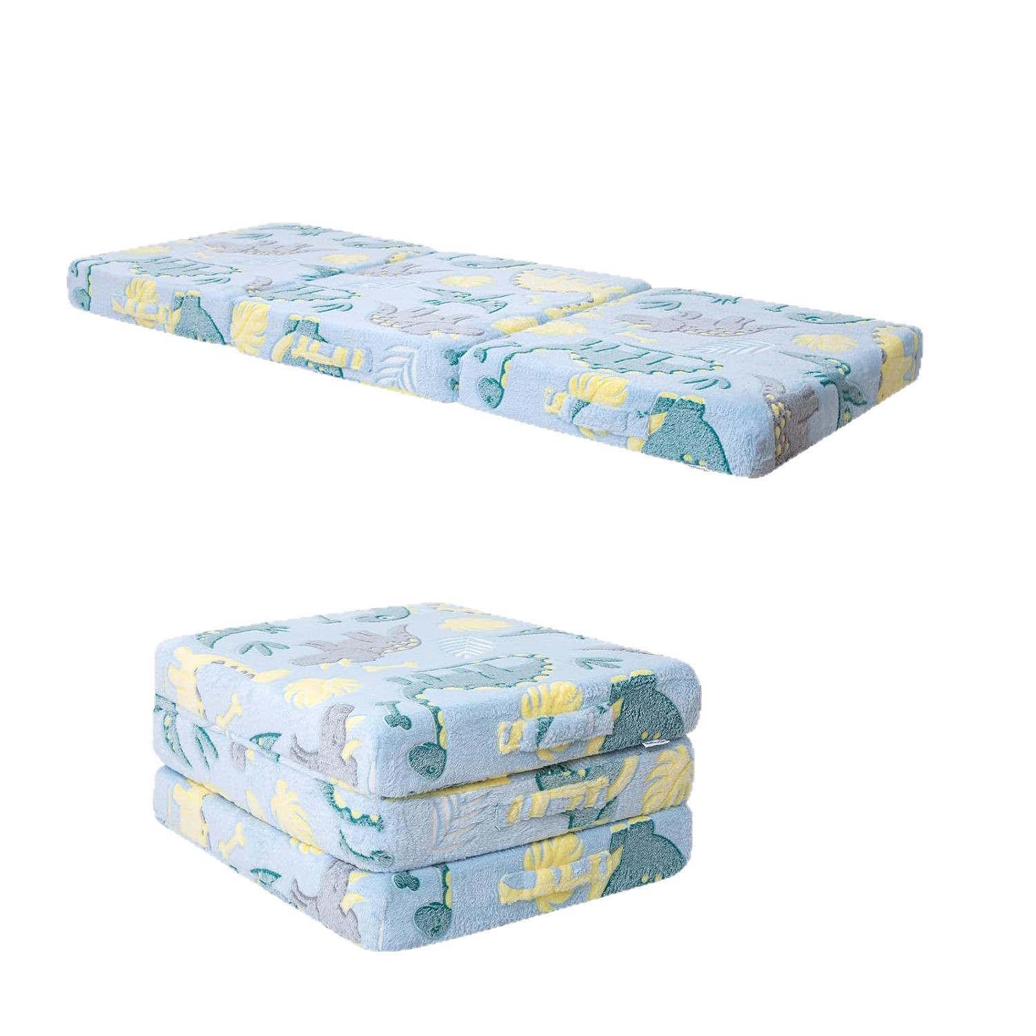 Children's 70% off Fold Floor Mattress 25D Sponge Luminous Flannel Fabric Kindergarten Floor Nap Mat Cross-Border