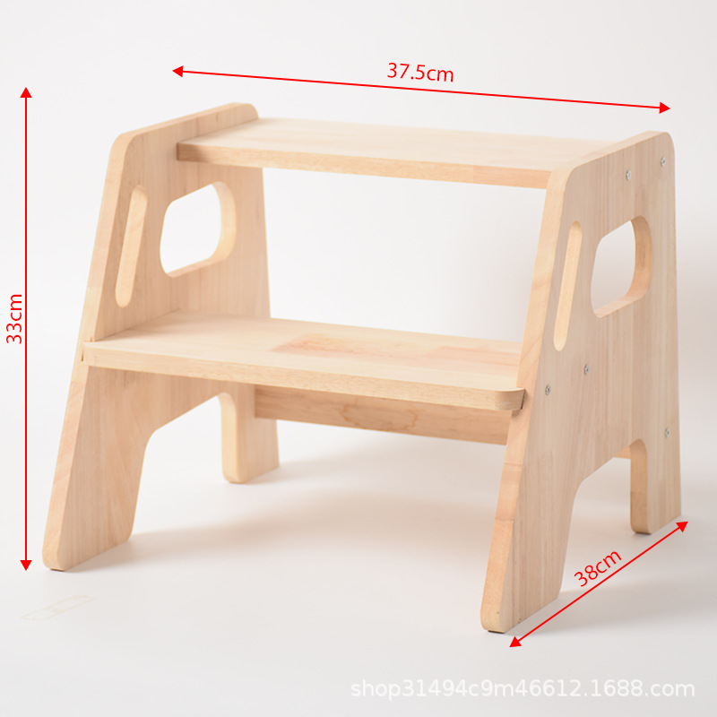 Wooden Foot Stool, Creative Children's Washing Stool, Removable Solid Wood Footboard, Baby Solid Wood Toilet Stool