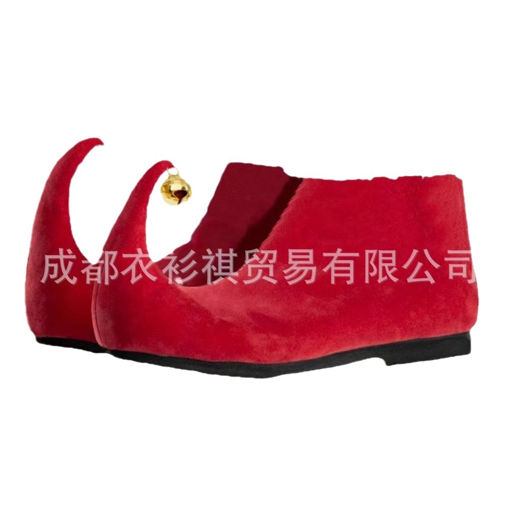 Amazon Independent Station Cross-border Foreign Trade New Monster Christmas Bells Red Shoes Halloween Role-playing Elves