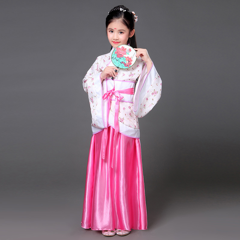 Children's ancient costume fairy dress Hanfu Princess Imperial Concubine improved little girl studio performance photo dance costume