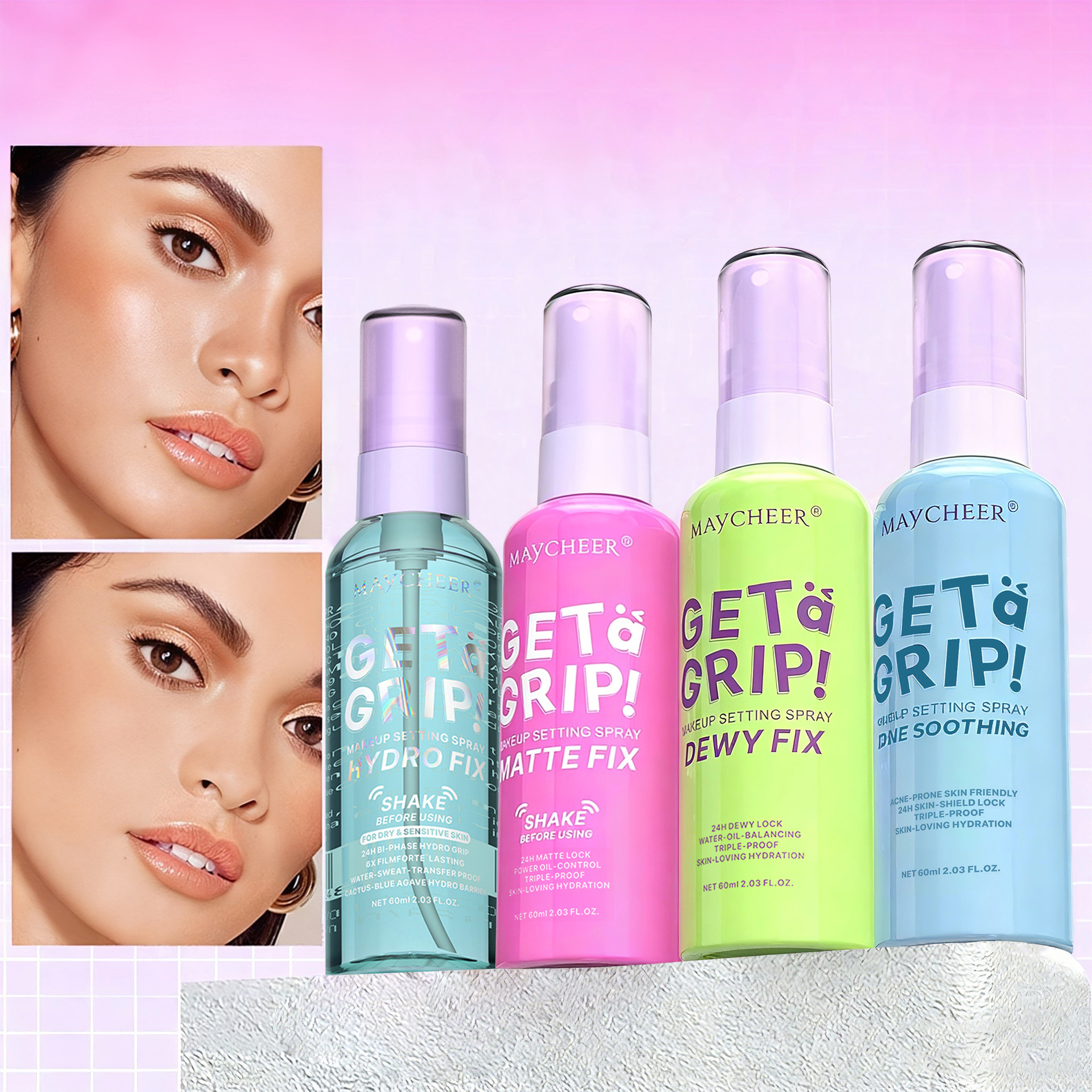 Maycheer спрей для фиксации макияжа матовый легкий контроль масла не выцветает водостойкий долгоиграющий экспорт
