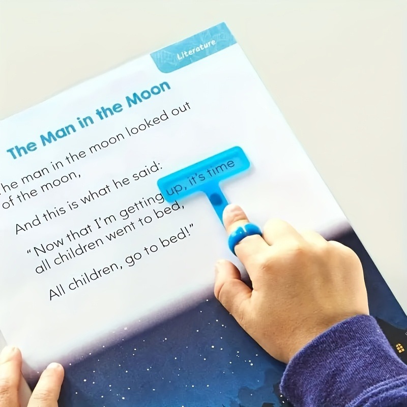 Kids Guided Color Reading Strips Student Reading Tracker Finger Focus Highlighter Dyslexia Tool