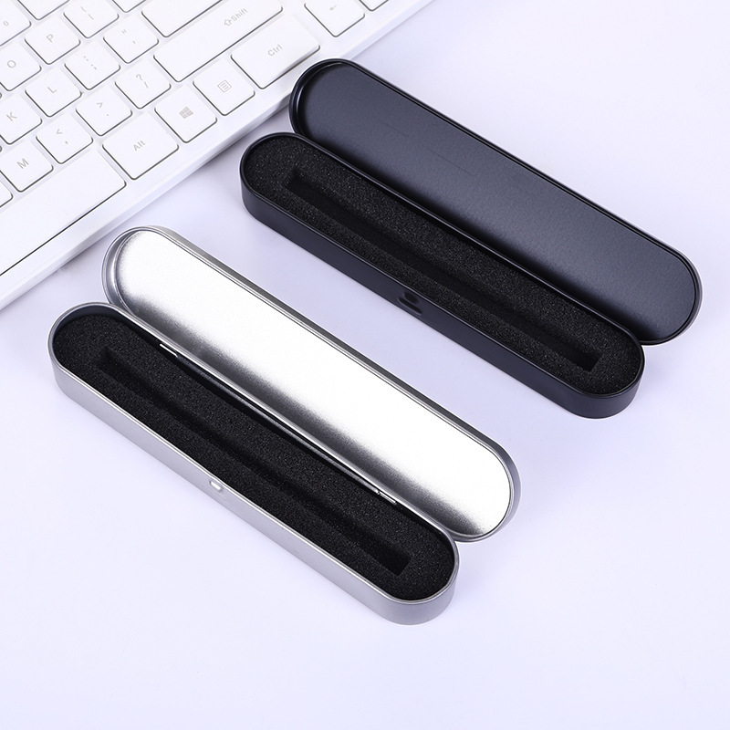 Wholesale Horse Mouth Rectangular Stylus Box Office Gift Student Stationery Box Conjoined Flip Protection Box with Printed Logo