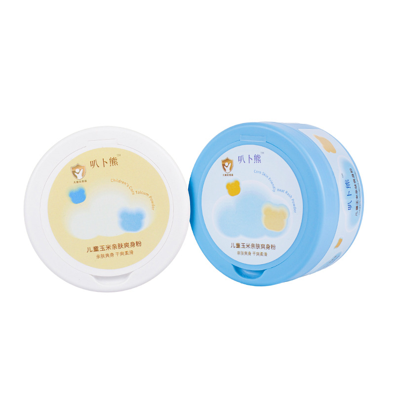 Children's talcum powder 140g baby prickly heat powder refreshing sweat-absorbent corn prickly heat powder without talcum powder