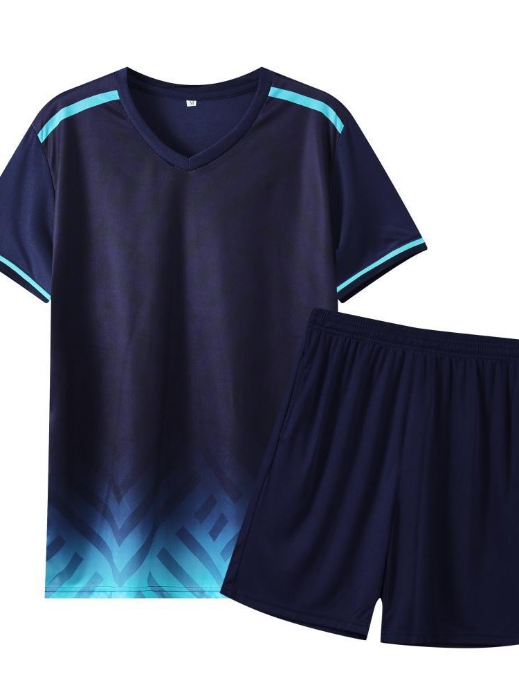 新款速干新款乒羽球服套装透气运动休闲男女短袖比赛男女儿童15