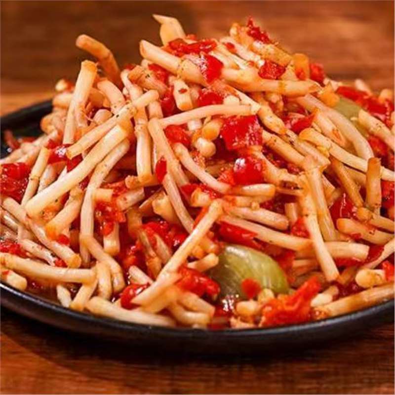 Impulse 8 Bags] Cold Stir-Fried Chinese Houttuynia Cordata, Hot and Sour Ready-To-Eat Fresh Houttuynia Cordata Canned Pickled Chopped Pepper with Houttuynia Cordata