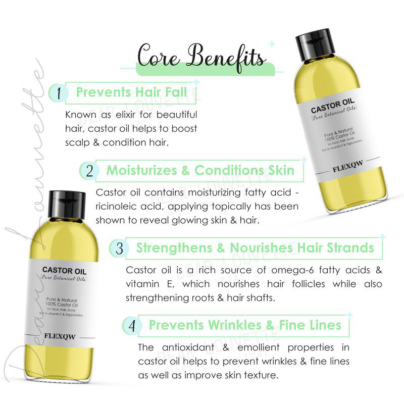 Foreign Trade Popular Castor Oil Castor Oil Massage Oil Body Care Deep Nourishing and Gentle 110Ml/50Ml