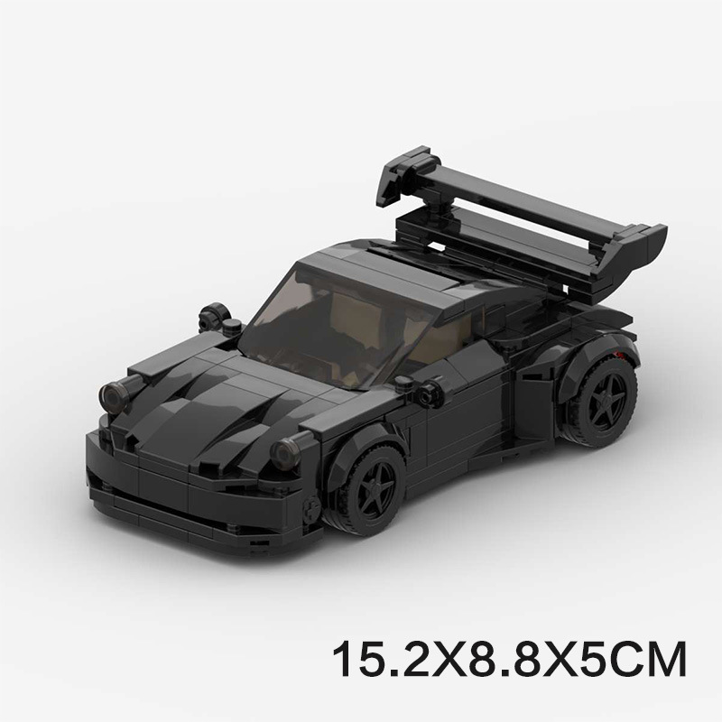 Compatible with Lego Moc Cross-Border Hot-Selling Small Particle Building Blocks Sports Car Racing Porsche 911 Puzzle Boy Assembly
