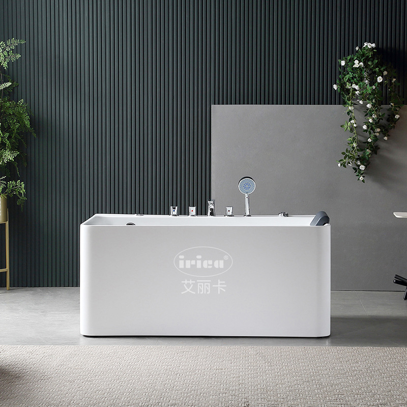 Acrylic Surfing Massage Constant Temperature Heating Adult Freestanding Hotel Engineering Home Insulation Small Apartment Bathtub Basin