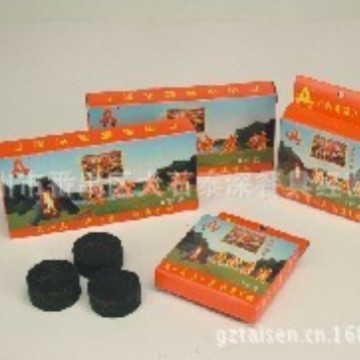 2025 Круглая гранулированная древесная уголь, более 95% фиксированного углерода, экологически чистый, бездымный, эффективное сгорание, уголь для барбекю в цветной упаковке