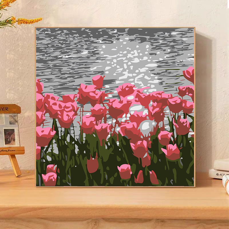 New Digital Oil Painting DIY Coloring Painting for Children, Cartoon Animation Coloring, Handmade Decorative Painting for Living Room Wholesale