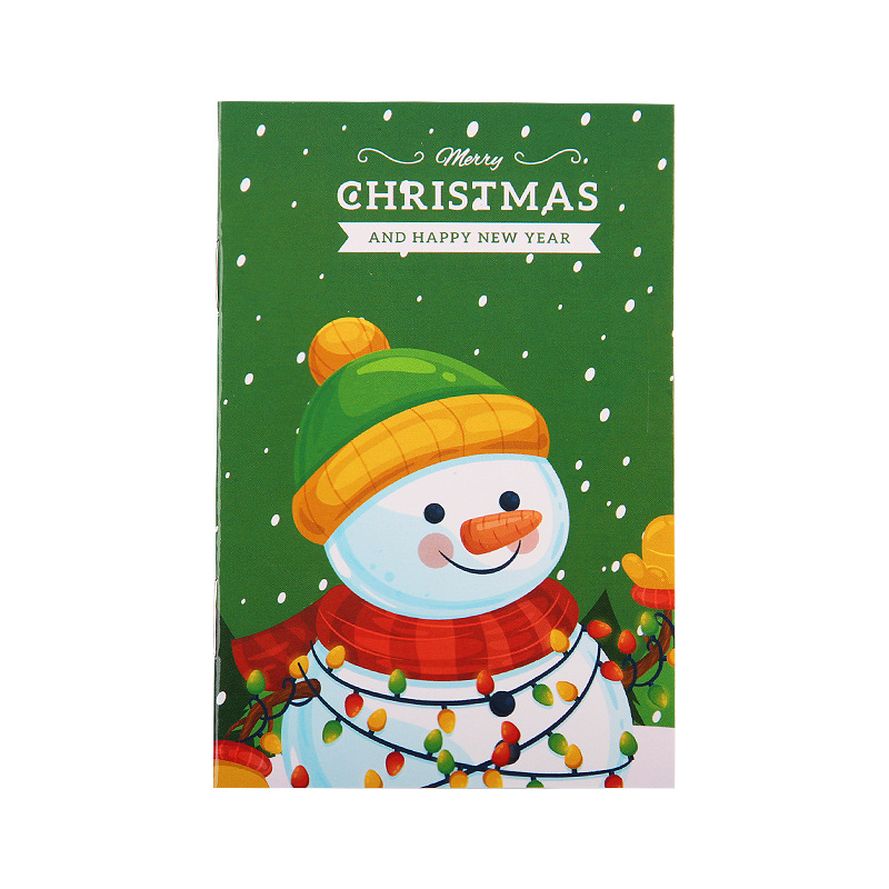 Cartoon Christmas Notebook Portable Pocket Notepad Student Children's Holiday Gift Christmas Gift Wholesale