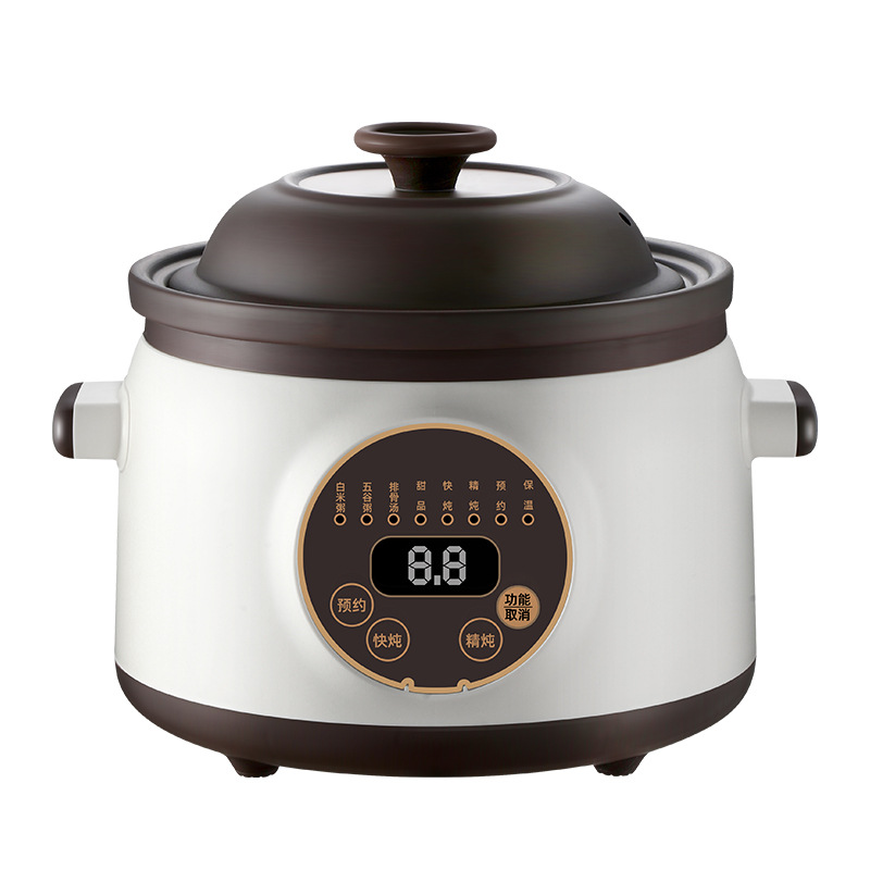 Electric Stew Pot Household Automatic Soup Stew Pot Ceramic Electric Casserole Multifunctional Porridge Cooking Pot Health Wholesale