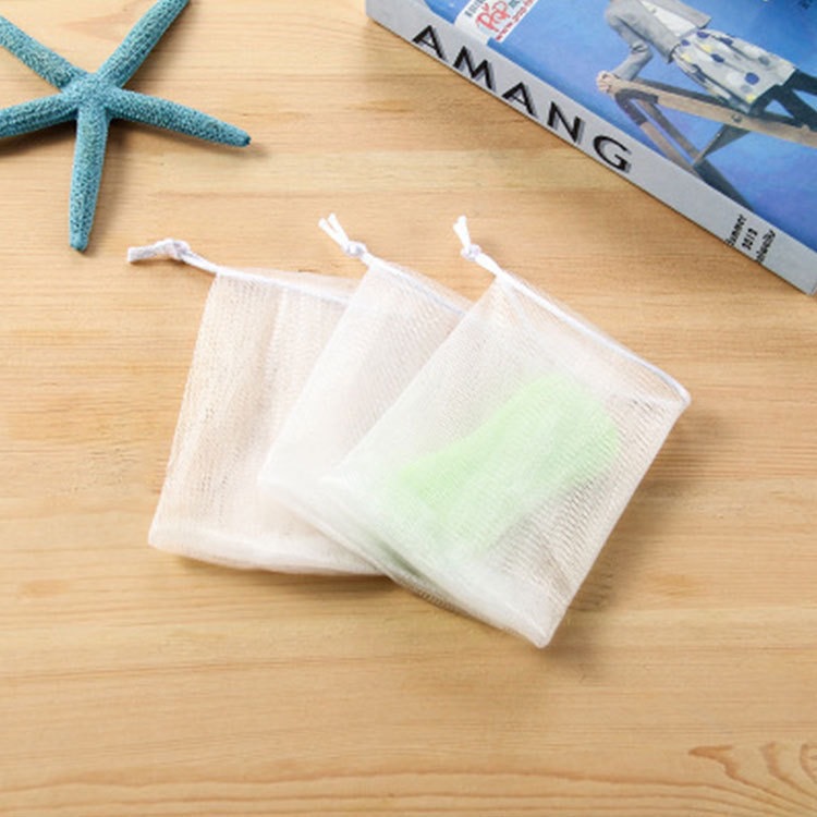 Factory Direct selling white rope foaming net foaming net handmade soap cleansing net face washing bubble net soap net foaming net