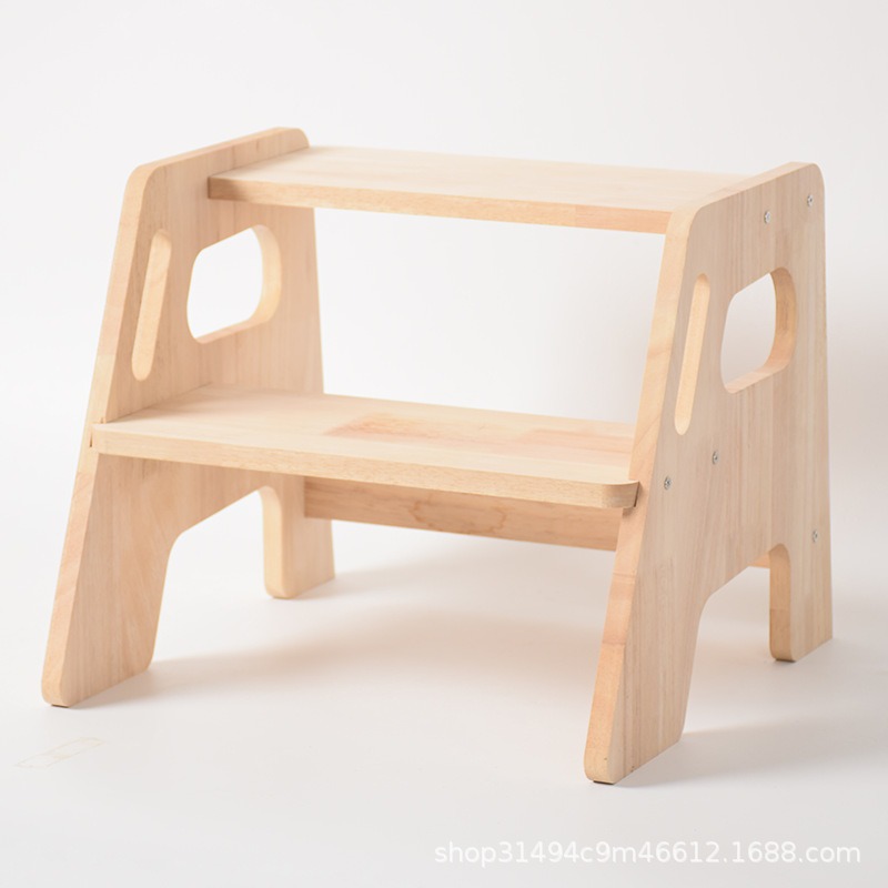 Wooden Foot Stool, Creative Children's Washing Stool, Removable Solid Wood Footboard, Baby Solid Wood Toilet Stool