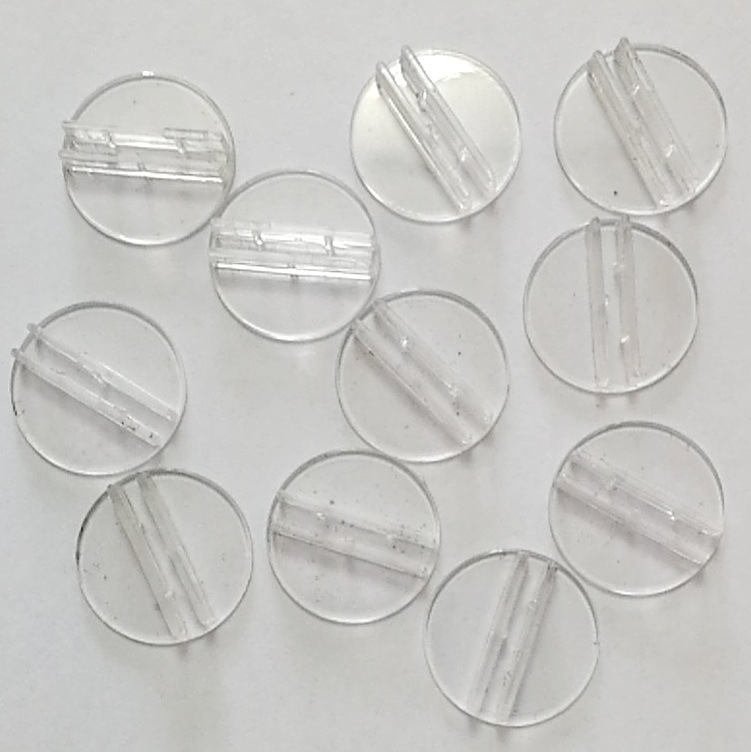 20-25MM transparent card holder business card holder plastic accessories plastic toy chess accessories paper card buckle table game